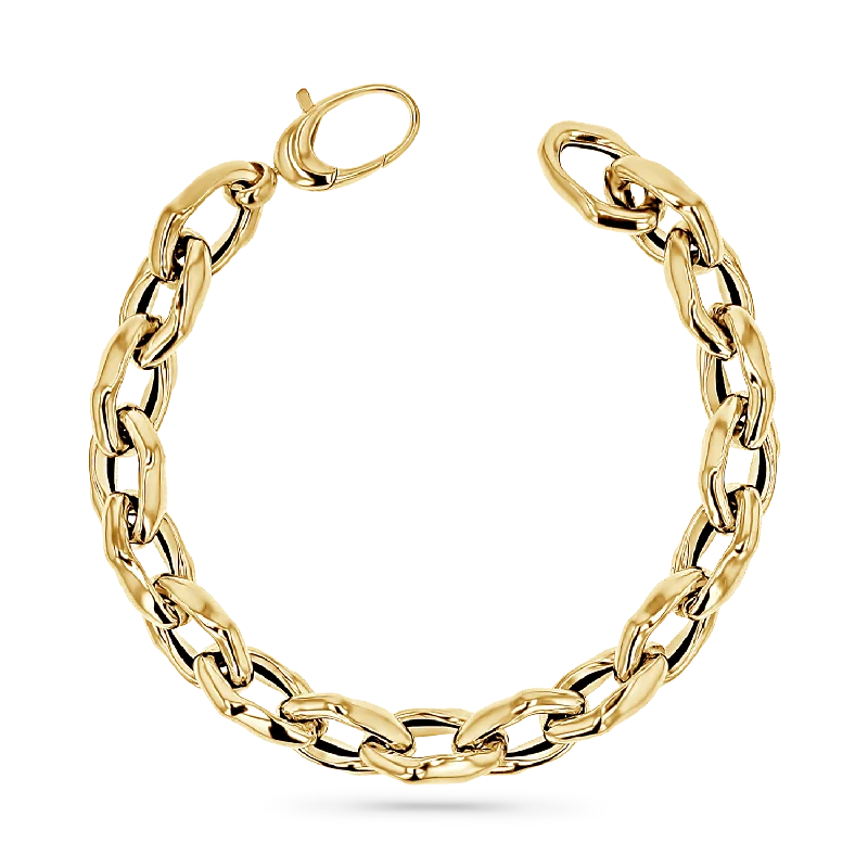 Elevate Your Outfit With Discounted Statement Jewelry Chunky Sculptured Link Bracelet