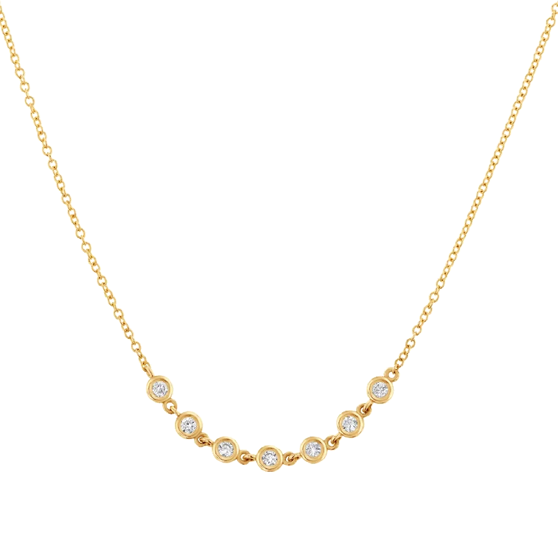 Luxury Jewelry At Unbeatable Discounts Diamond Bezel Station Necklace