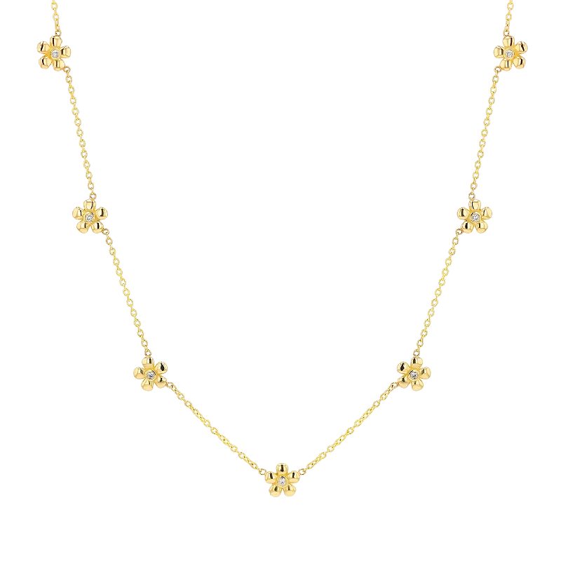 Get The Jewelry You Love At A Price You Love Diamond Flower Chain Necklace