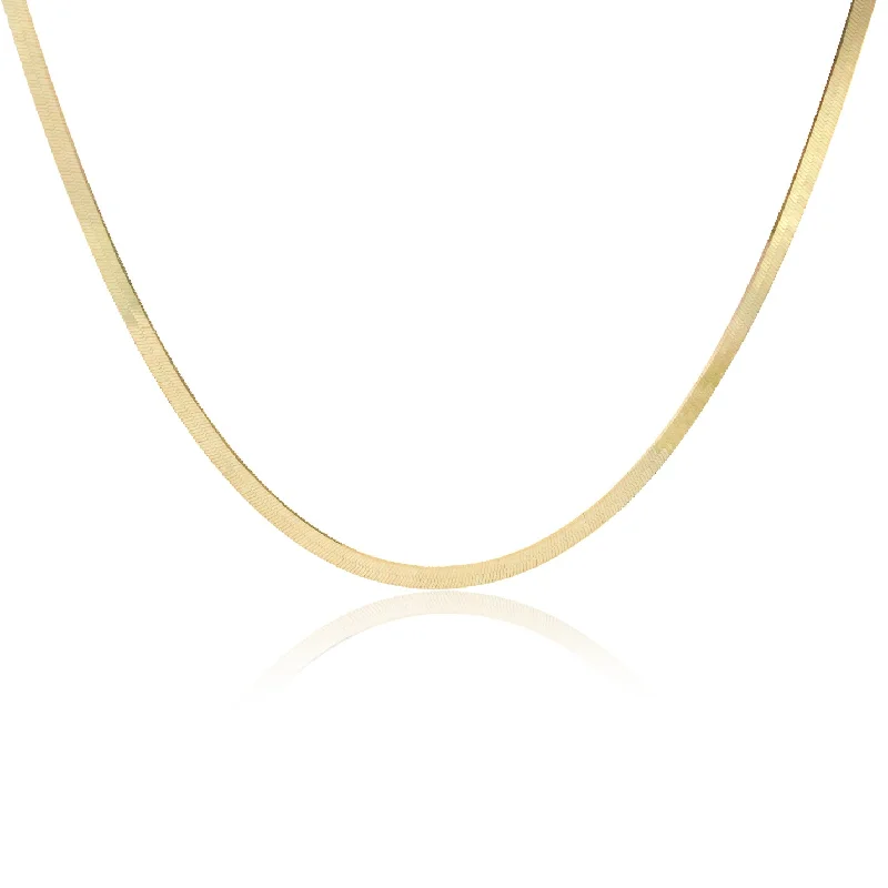 Herringbone 14k Chain Necklace | 2.5mm