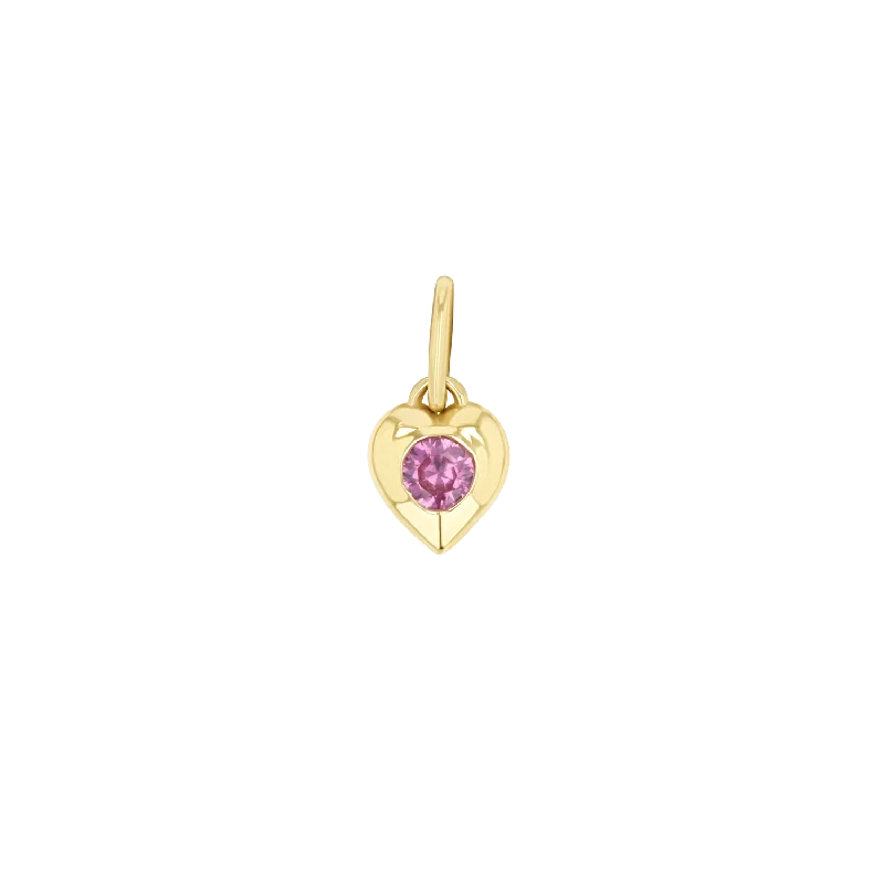 Eco-Friendly Sustainable Jewelry For Conscious Buyers Mini Puff Heart Gemstone Charms
