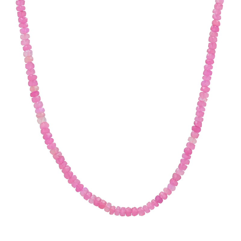Unique Jewelry Designs Now At Discounted Rates Pink Opal Bead Necklace