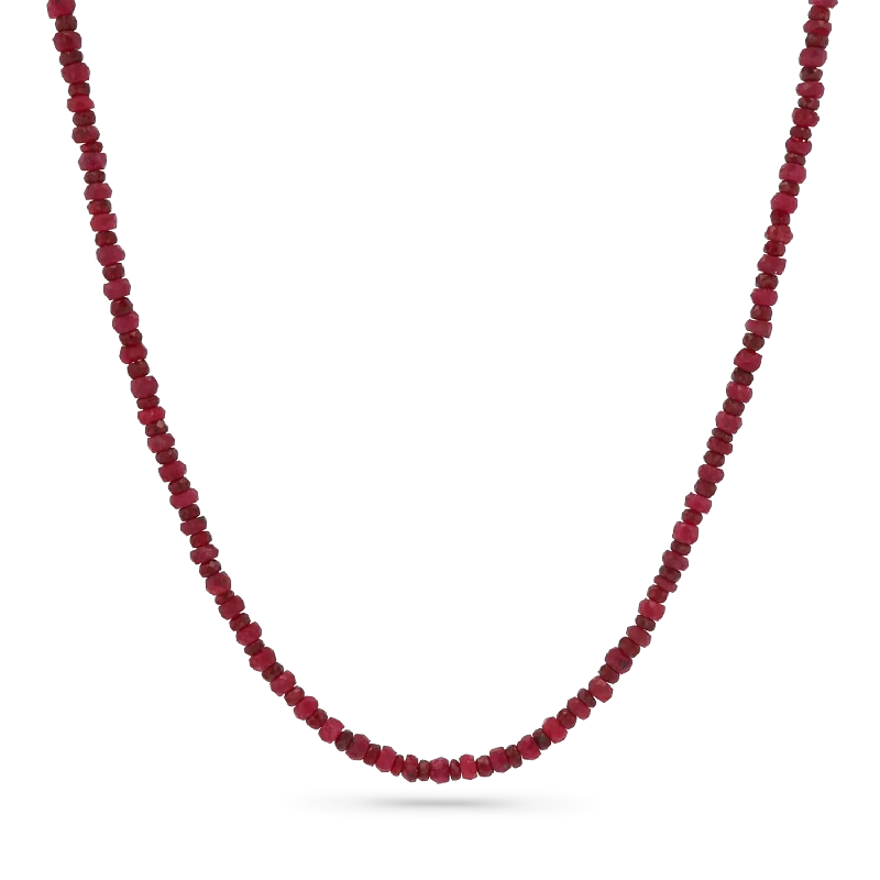 Seasonal Jewelry Deals – Elevate Your Style Ruby Bead Necklace