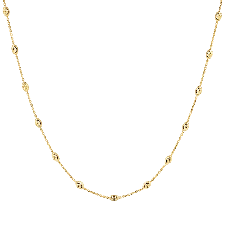 Jewelry Clearance Sale – Final Reductions Spaced Mooncut Bead Necklace