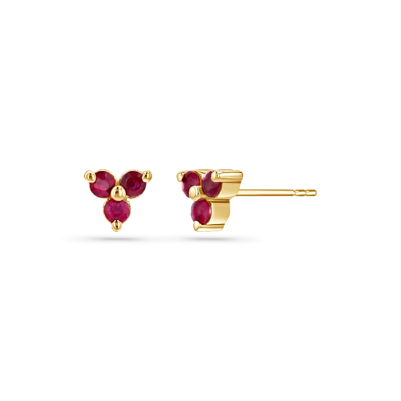 Exclusive Gemstone Jewelry At Special Prices Trio Ruby Studs