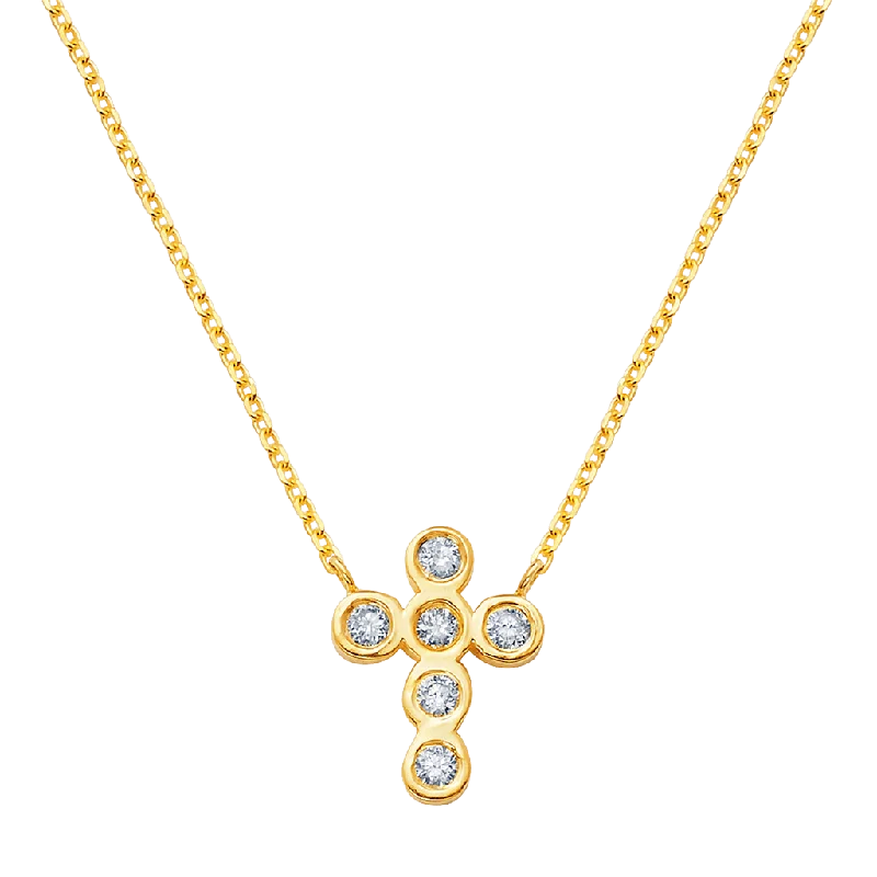 Accessorize For Less – Luxury Jewelry At Affordable Prices Diamond Bezel Cross Necklace