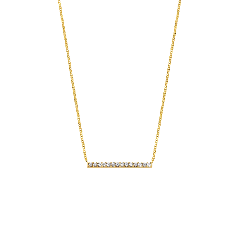 Unique Jewelry For Less – Shop The Sale Now Diamond Pave Bar Necklace