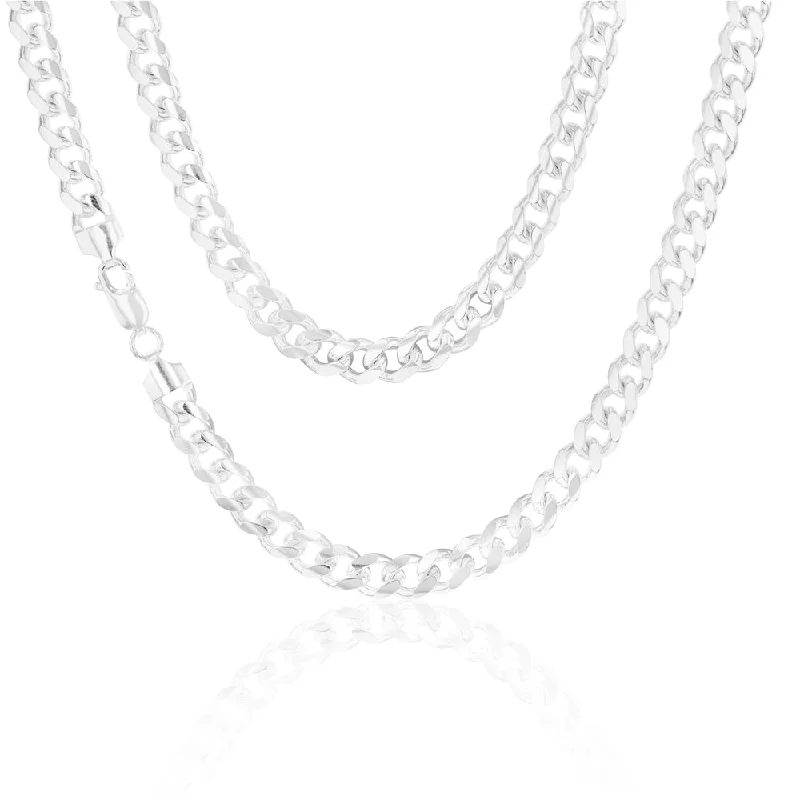 Dainty Floral Jewelry For Feminine Elegance 55cm Sterling Silver Curb Chain