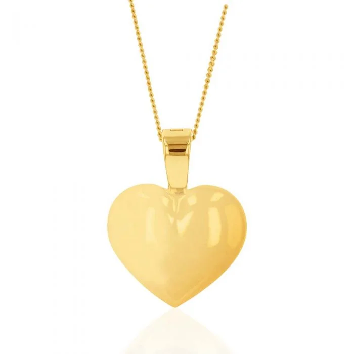 Best Jewelry Sale – Shop Exclusive Designs Now 9ct Yellow Gold Plain Heart Pendant