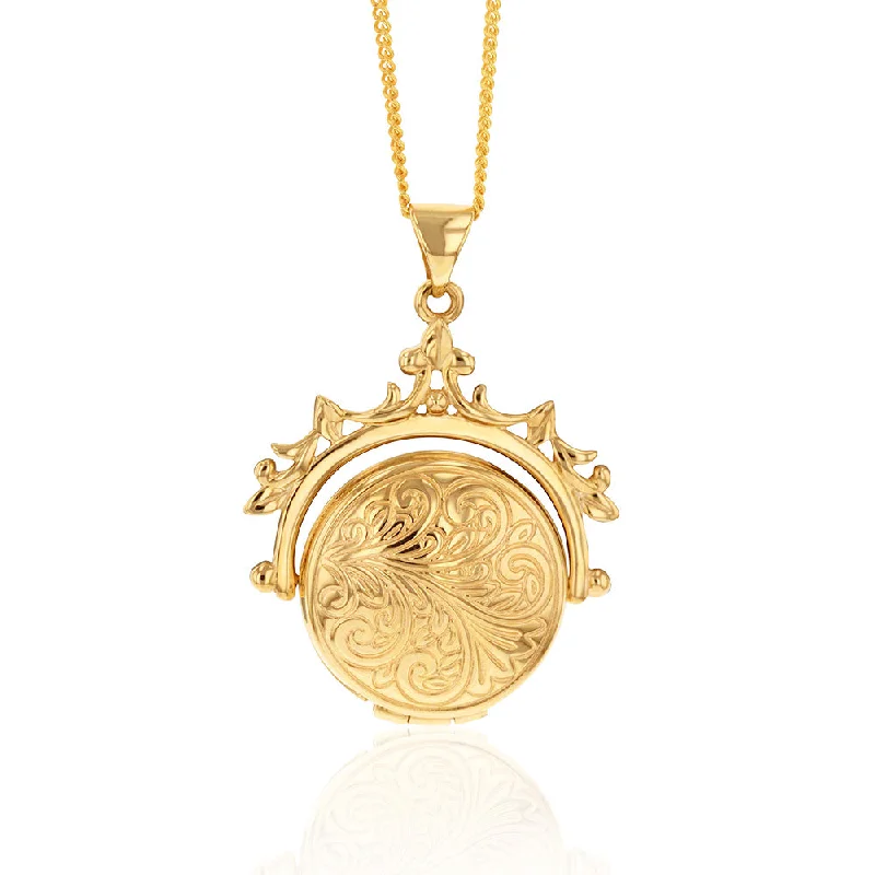 Affordable Luxury Jewelry – Style At A Great Price 9ct Yellow Gold Spinner Locket Pendant