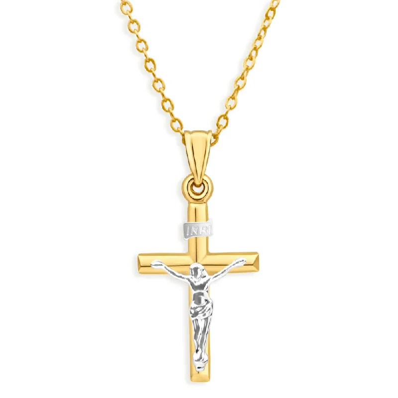 Discounted Jewelry For A Glamorous Look 9ct Yellow Gold & White Gold Pendant