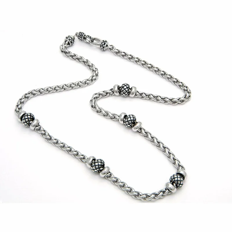 Jewelry Sale Alert – Shop Timeless Elegance Today Andrea Candela Sterling Silver Wheat Link 17" Necklace