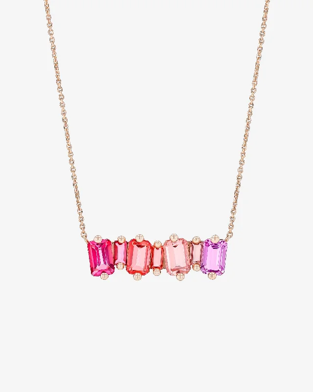 Ann Blend Red Ombre Bar Pendant