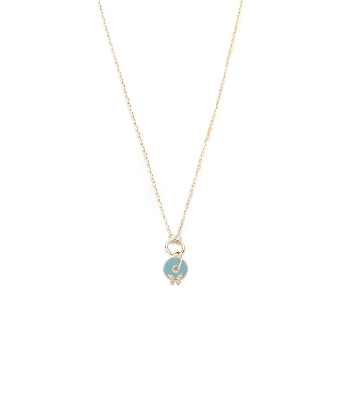 Luxury Jewelry Clearance – Shop Premium Styles Now Butterfly – Reverie : Symbol Disk Drop Necklace 
