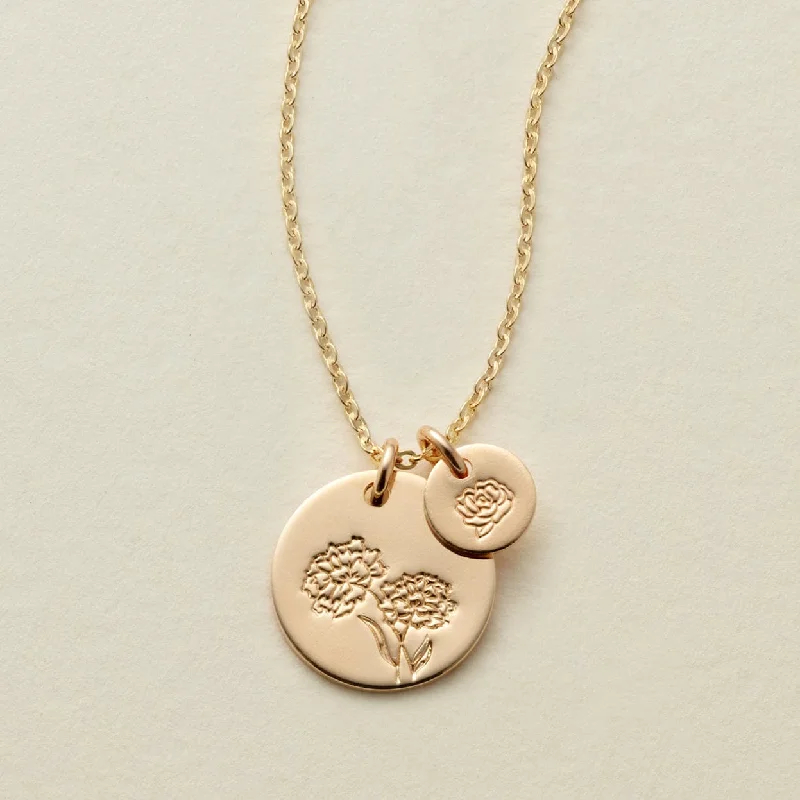 Grab Exquisite Jewelry At The Lowest Prices Big & Little Blooms Disc Necklace