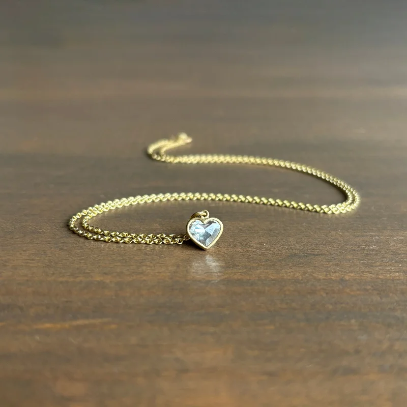 Big Diamond Sweetheart Necklace