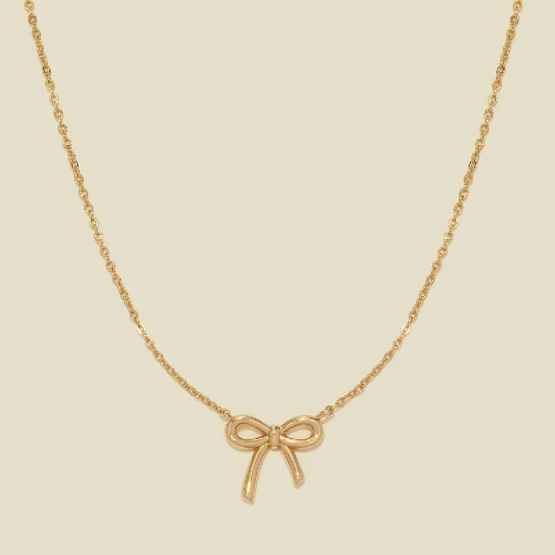 Limited-Stock Jewelry Sale – Once It's Gone, It's Gone Bow Necklace