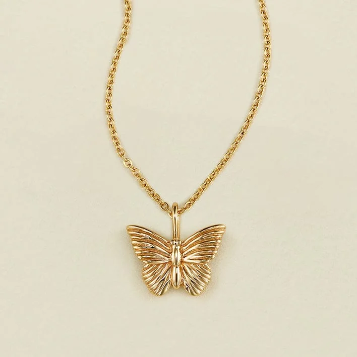 Waterproof Stainless Steel Jewelry For Lasting Beauty Butterfly Pendant Necklace