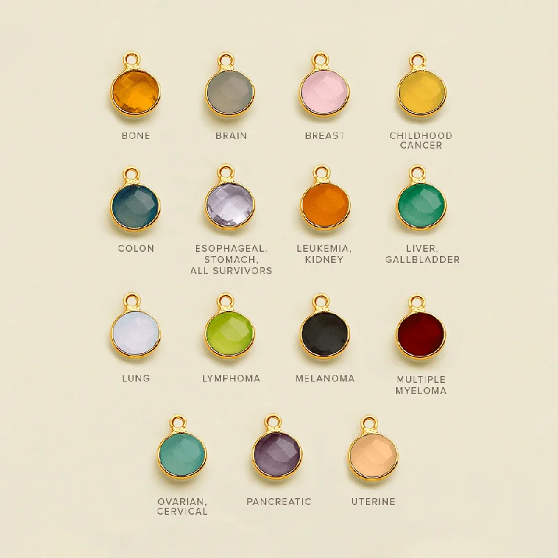 High-Quality Gemstone Jewelry For Special Occasions Cancer Awareness Necklace