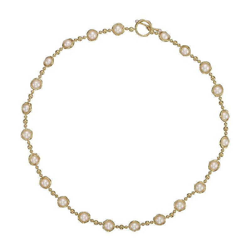 Last Chance To Shop High-End Jewelry At Markdown Prices Celestial Pearl & Gold Bead Toggle Necklace