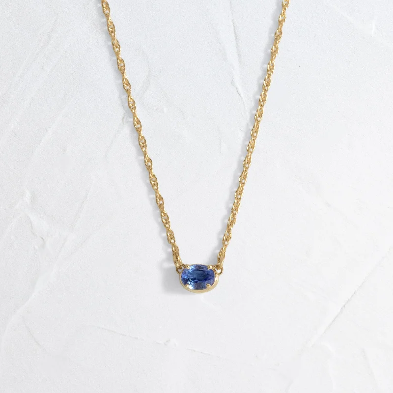 Buy More, Save More – Special Jewelry Discounts Centering Necklace, Blue Sapphire - In Stock