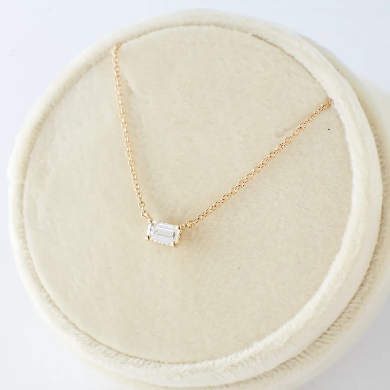The Biggest Jewelry Sale Of The Year Is Here Chloe Necklace - Emerald Cut Diamond