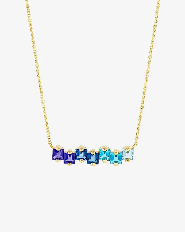 Cierra Blue Ombre Bar Pendant