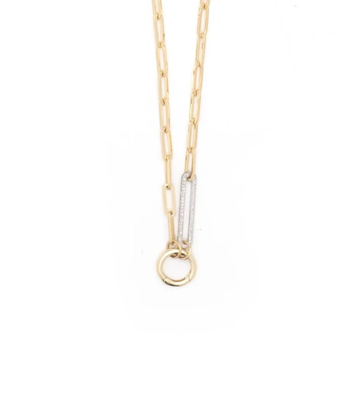 Jewelry Clearance – Final Chance To Save Big Diamond Link Classic Fob Open Clip Chain