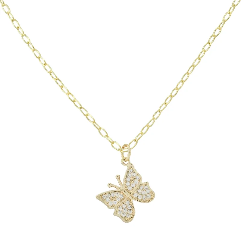 Glamorous Jewelry, Glamorous Deals – Shop Now Marcia Moran Yafa Butterfly Charm Necklace