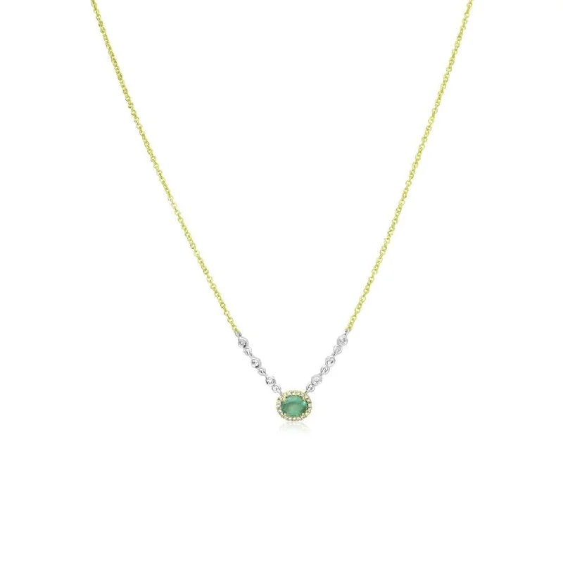 Jewelry Sale – Exclusive Styles At Lower Prices Meira T Diamond Dainty Emerald Halo Necklace