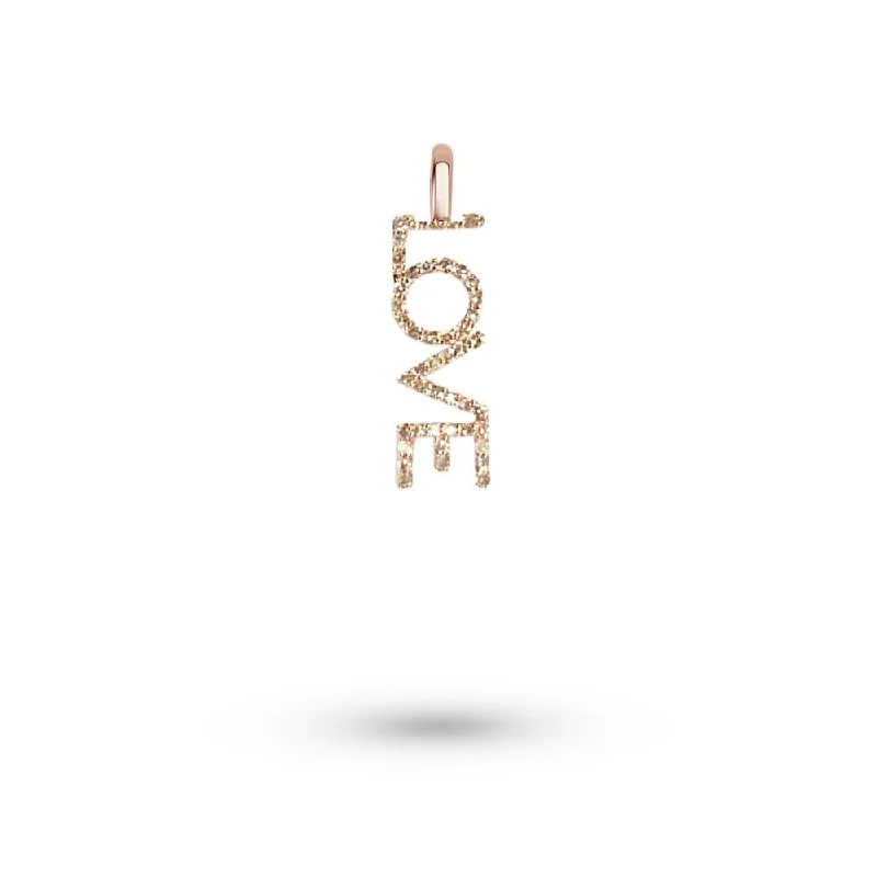 Discover Unique Jewelry With Special Limited-Time Offers Meira T Rose Gold Diamond LOVE Charm