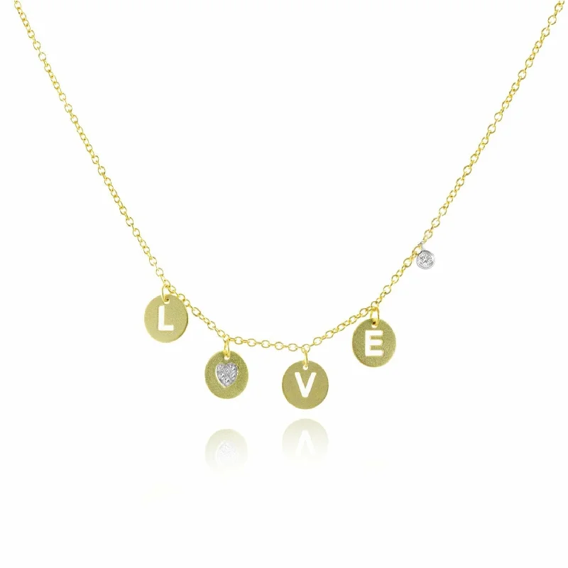 Unlock Unbeatable Jewelry Deals Before They’Re Gone Meira T LOVE Disc Charm Necklace