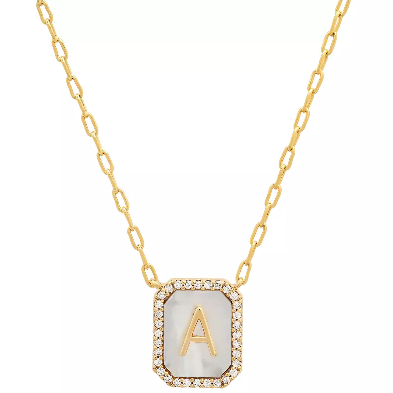 Get The Best Deals On Timeless Jewelry Pieces TAI Mother of Pearl Initial Pendant