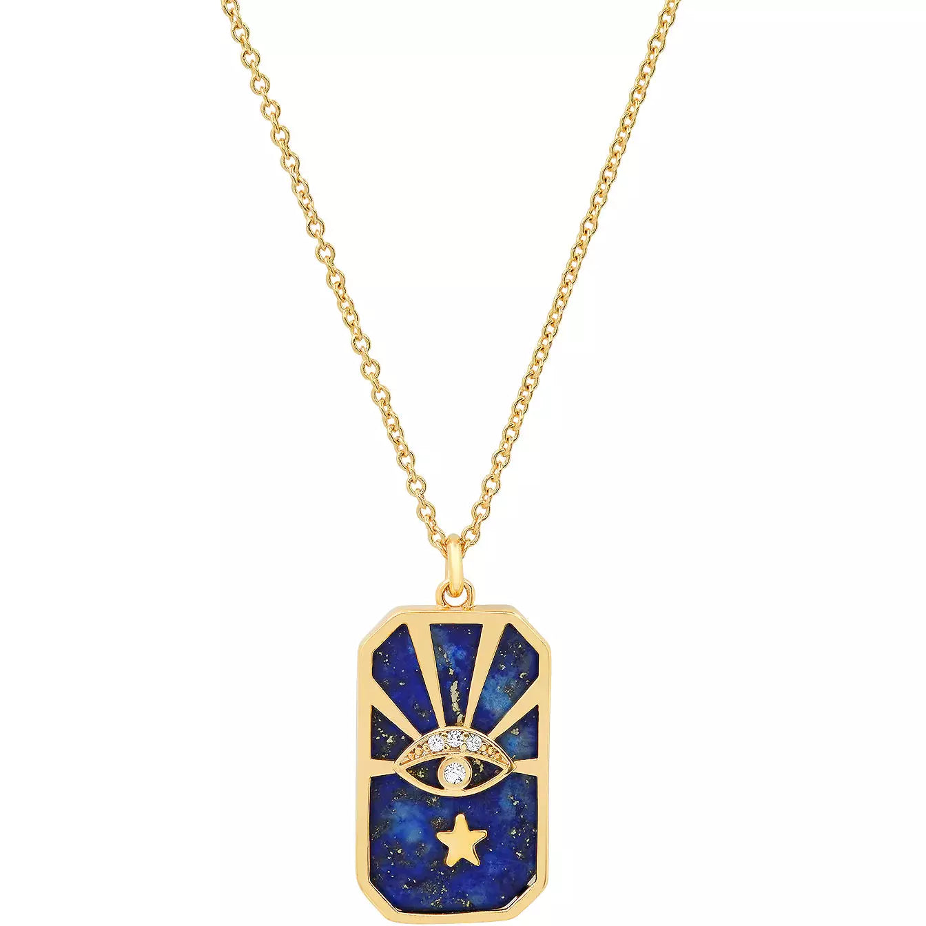 Exclusive Gemstone Jewelry Markdowns – Shop Now TAI LAPIS  EVIL EYE NECKLACE