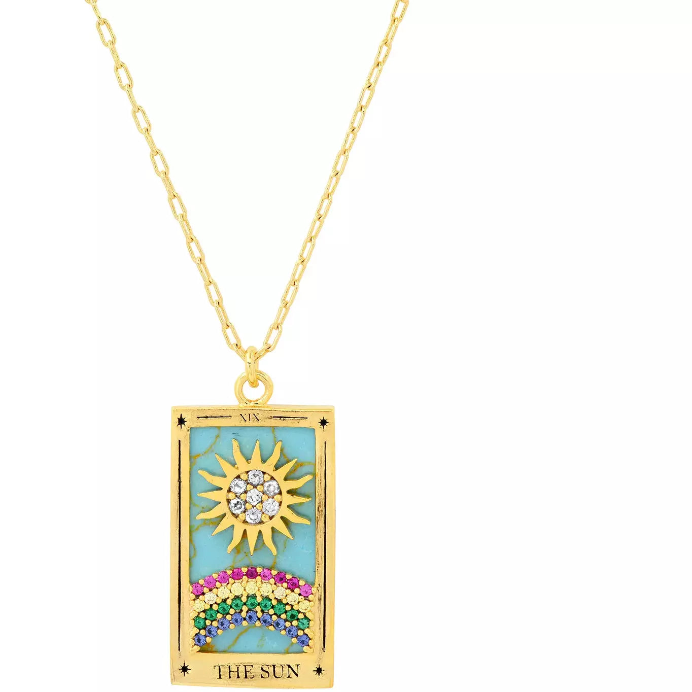 Breathtaking Jewelry At Limited-Time Savings TAI Sun Tarot Card Necklace
