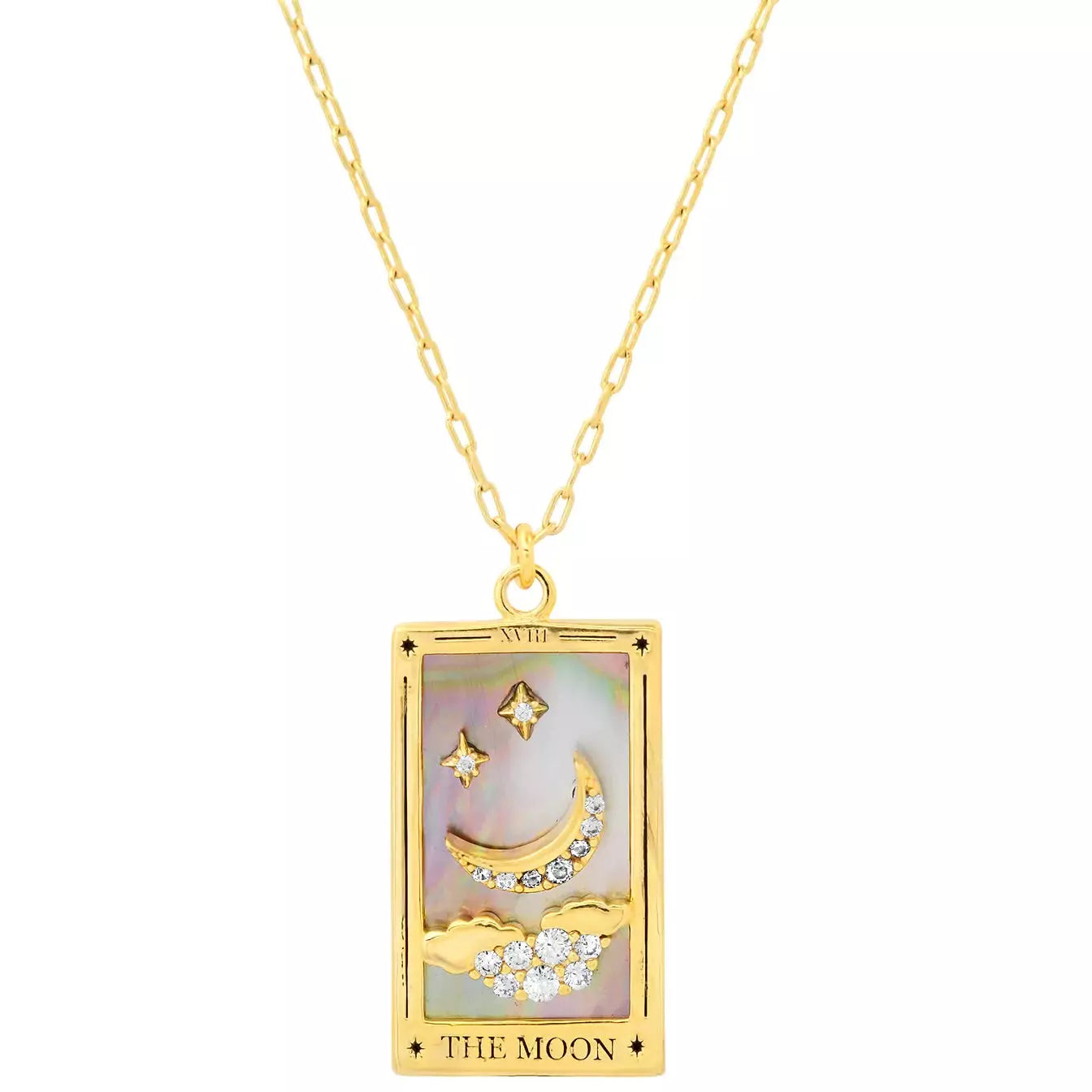 Huge Savings On Premium Jewelry Styles TAI Moon Card Tarot Card Necklace
