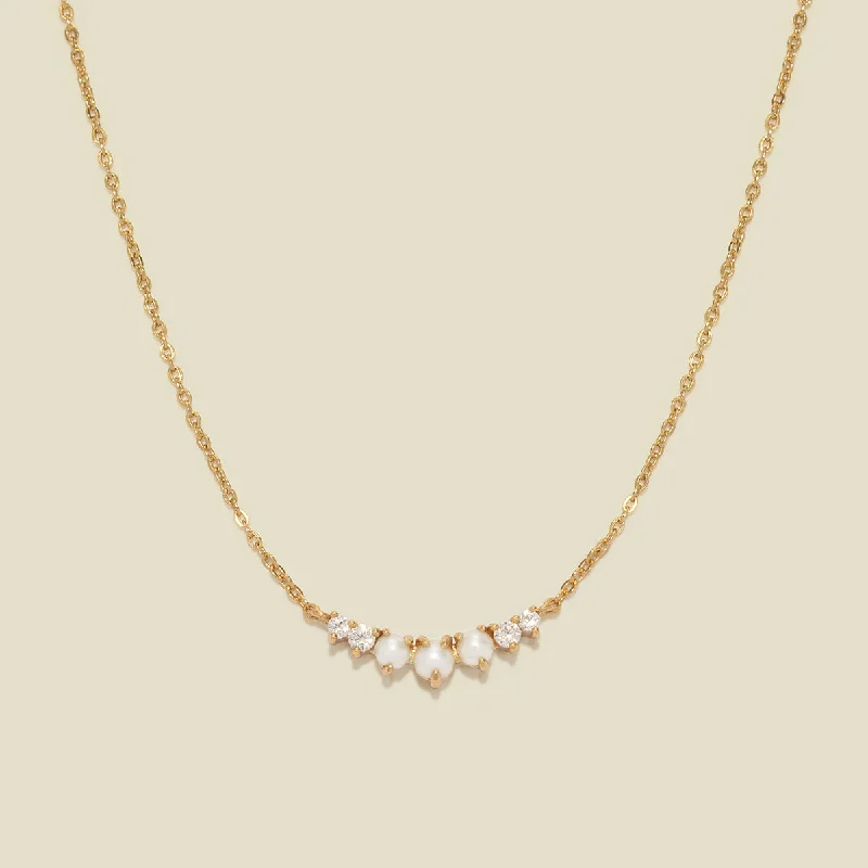 Shop Fine Jewelry With Exclusive Savings Crescent Pearl Necklace
