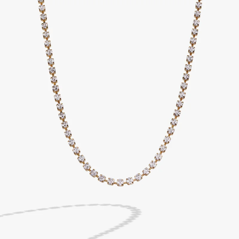 Crystal Tennis Chain Necklace