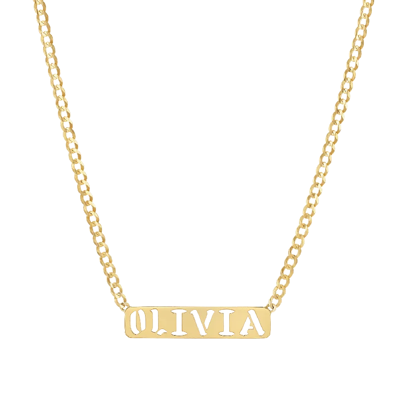 Best Jewelry Deals – Premium Quality At Exclusive Discounts Cuban Link Custom Nameplate Necklace