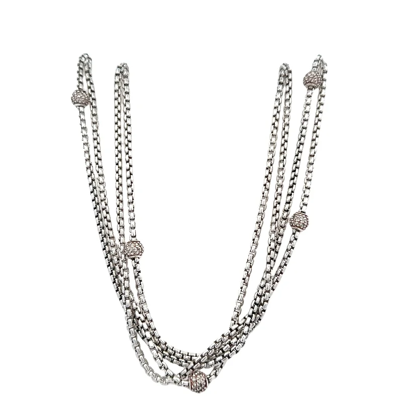 Timeless Beauty, Unbeatable Deals – Jewelry Sale On David Yurman Multistrand Necklace in Sterling Silver