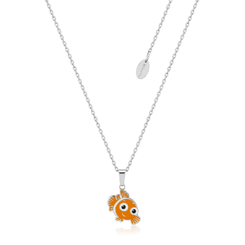 Premium Diamond Jewelry For Unforgettable Moments Disney Finding Nemo Stainless Steel Nemo Pendant With 40+7cm Chain