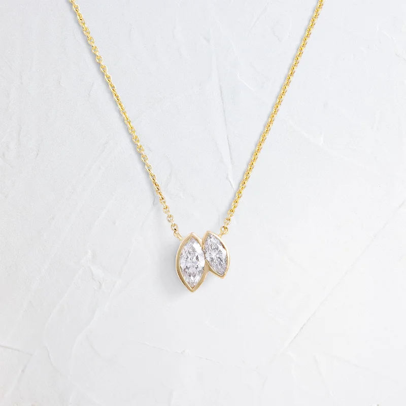 Flash Sale On Stunning Jewelry – Don't Miss Out Duet Marquise Pendant - In Stock
