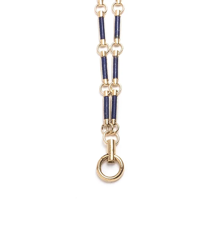 Get Ready To Sparkle – Special Jewelry Discounts Lapis Stone Hanging Clockweight Chain