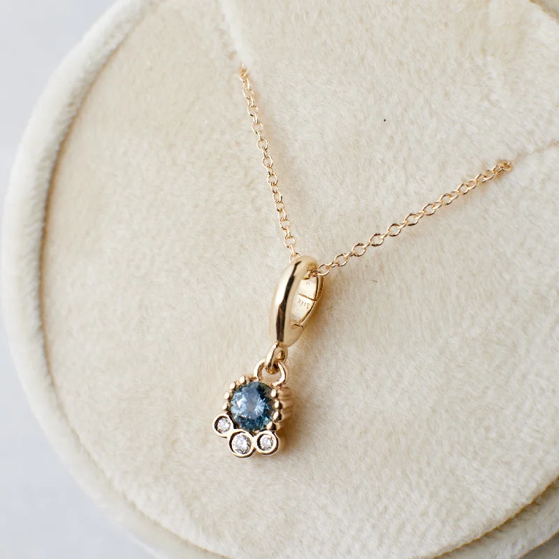 Exclusive Jewelry Sale – Sparkle For Less Finley Charm - Sky Blue Montana Sapphire