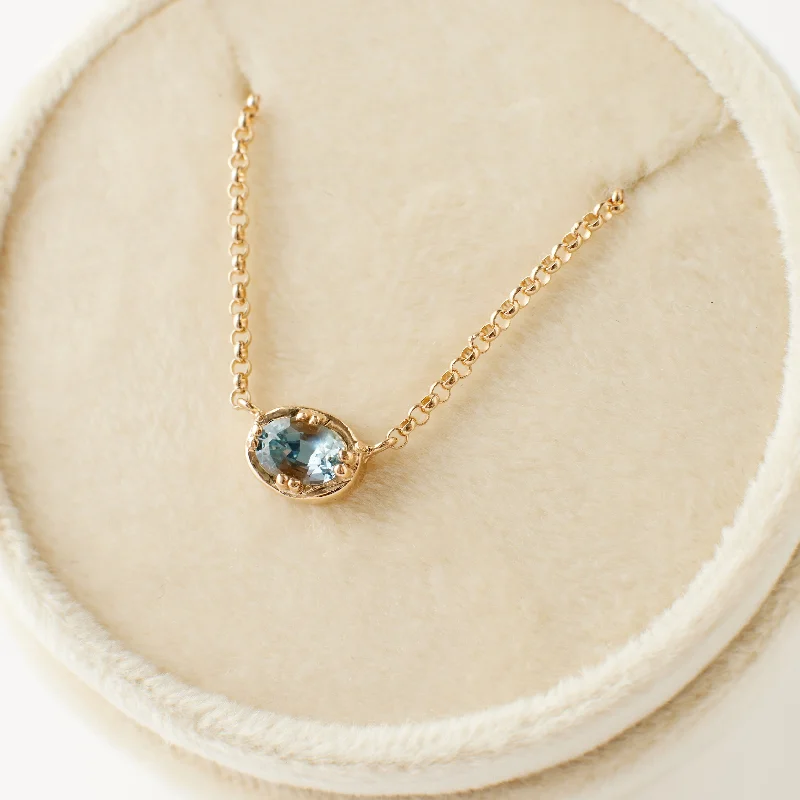 Limited-Time Jewelry Sale – Don't Miss These Deals Fiona Necklace - Light Blue Montana Sapphire