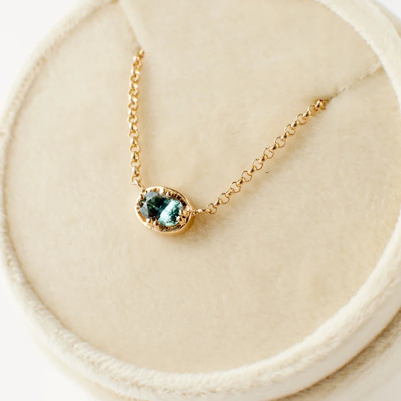 Jewelry Clearance Sale – Final Reductions Fiona Necklace - Teal Montana Sapphire