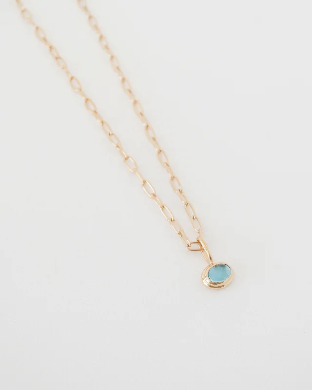 Clearance Sale On High-End Jewelry Collections GARNER NECKLACE | BLUE TOPAZ