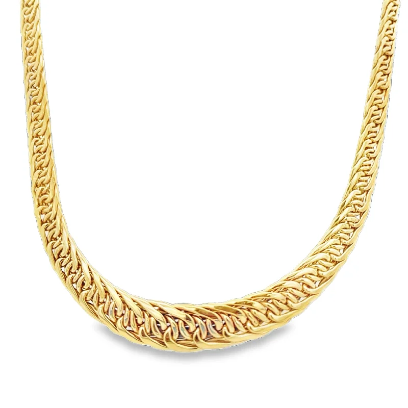 Once-A-Year Jewelry Deals – Shop Before They’Re Gone Graduated Fancy Woven Necklace in Yellow Gold