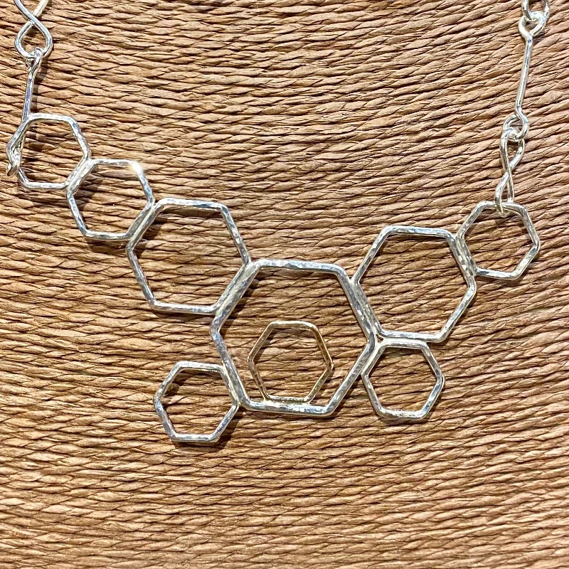 Honeycomb Cluster Necklace