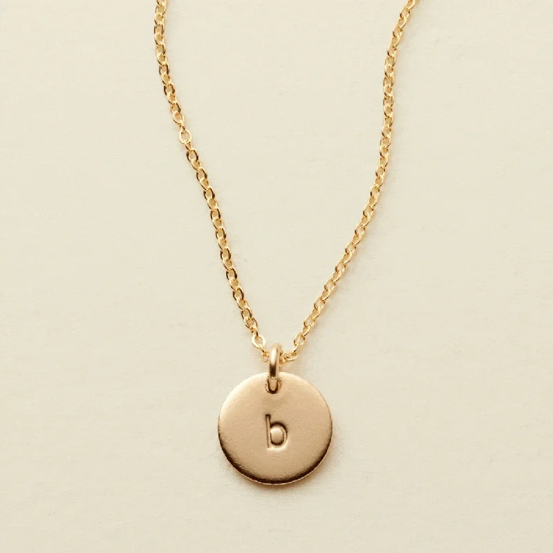 Holiday Jewelry Sale – Perfect Gifts At Great Prices Initial Disc Necklace | 3/8" Disc